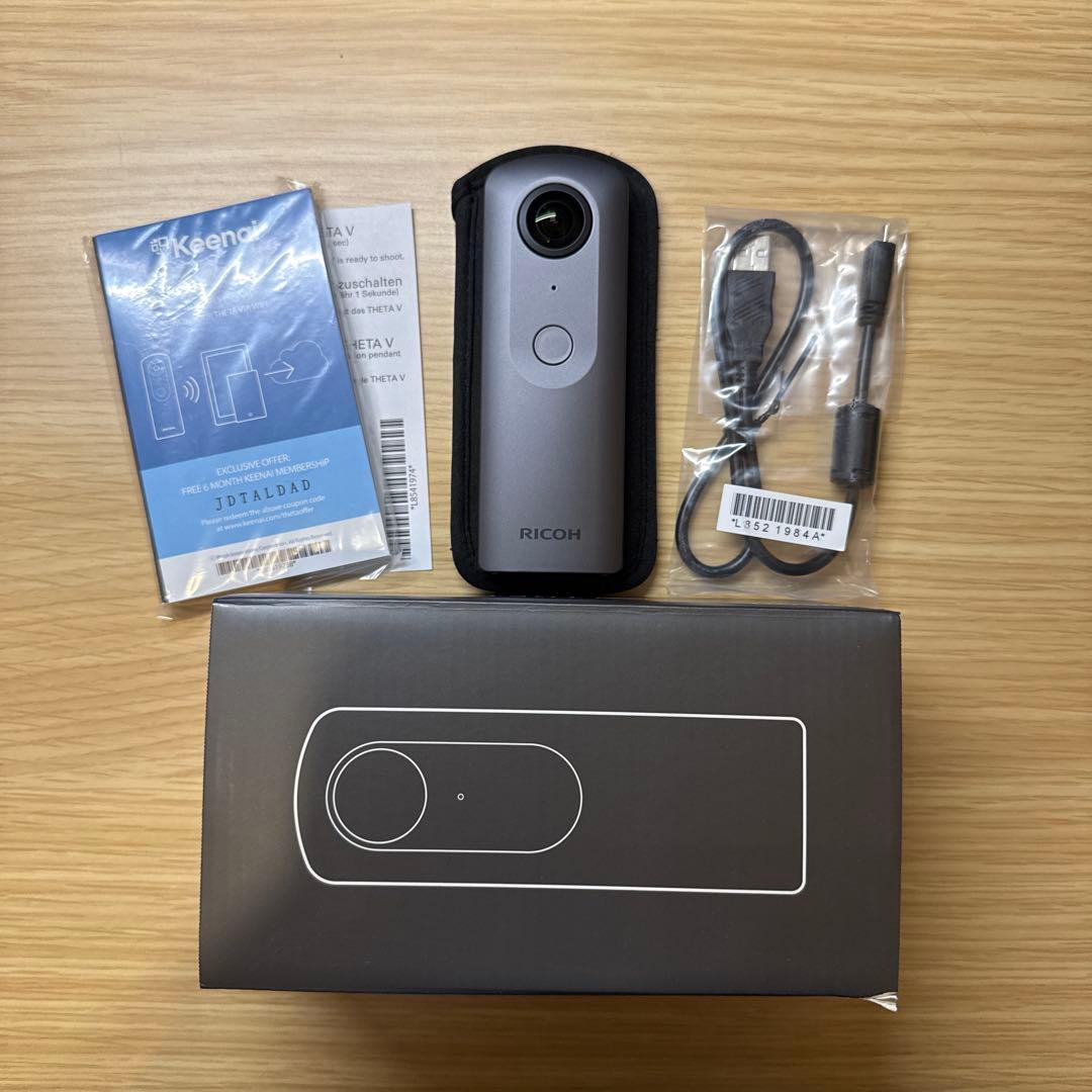 RICOH THETA V 箱 説明書 ケーブル付