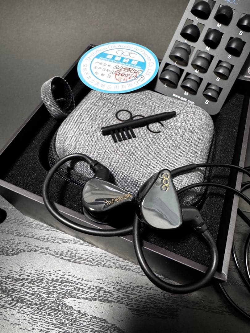 qdc SUPERIOR イヤホン、バランスケーブル、Fiio KA13