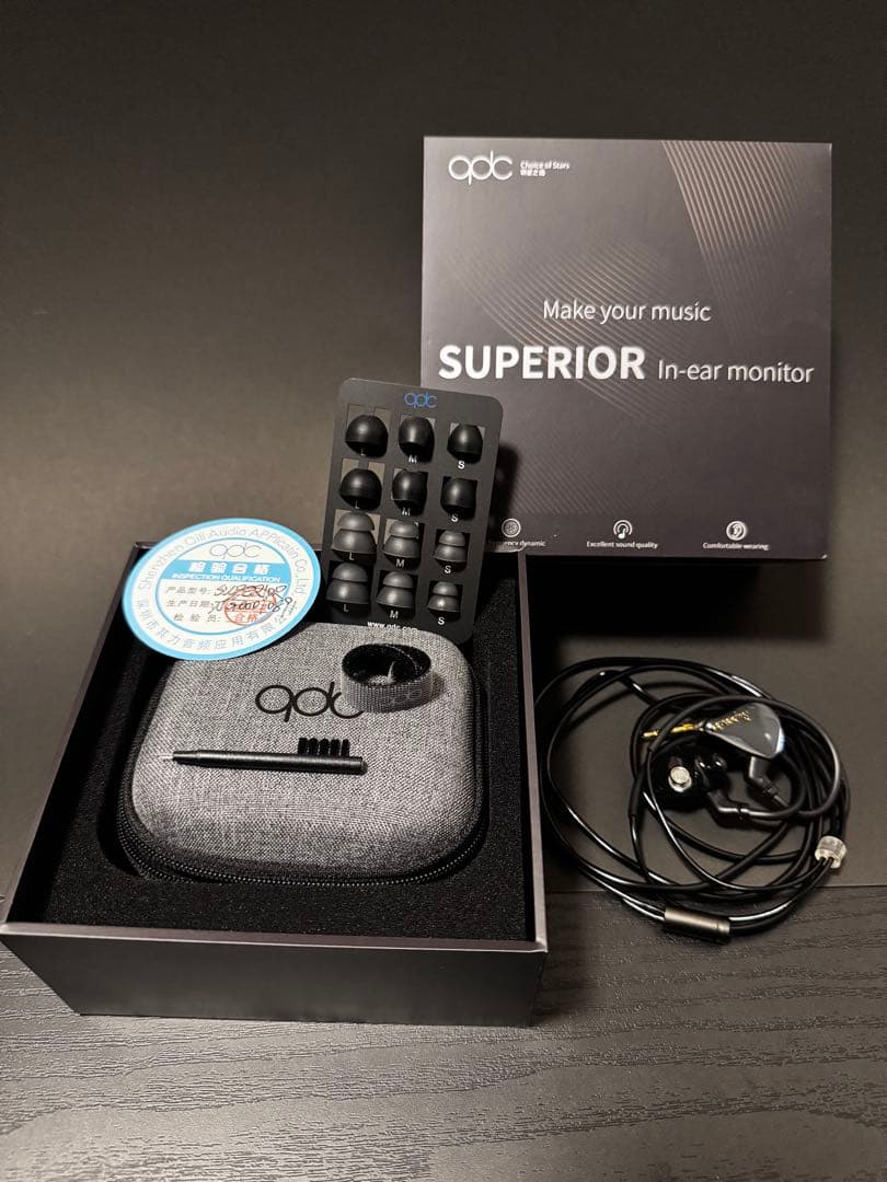 qdc SUPERIOR イヤホン、バランスケーブル、Fiio KA13
