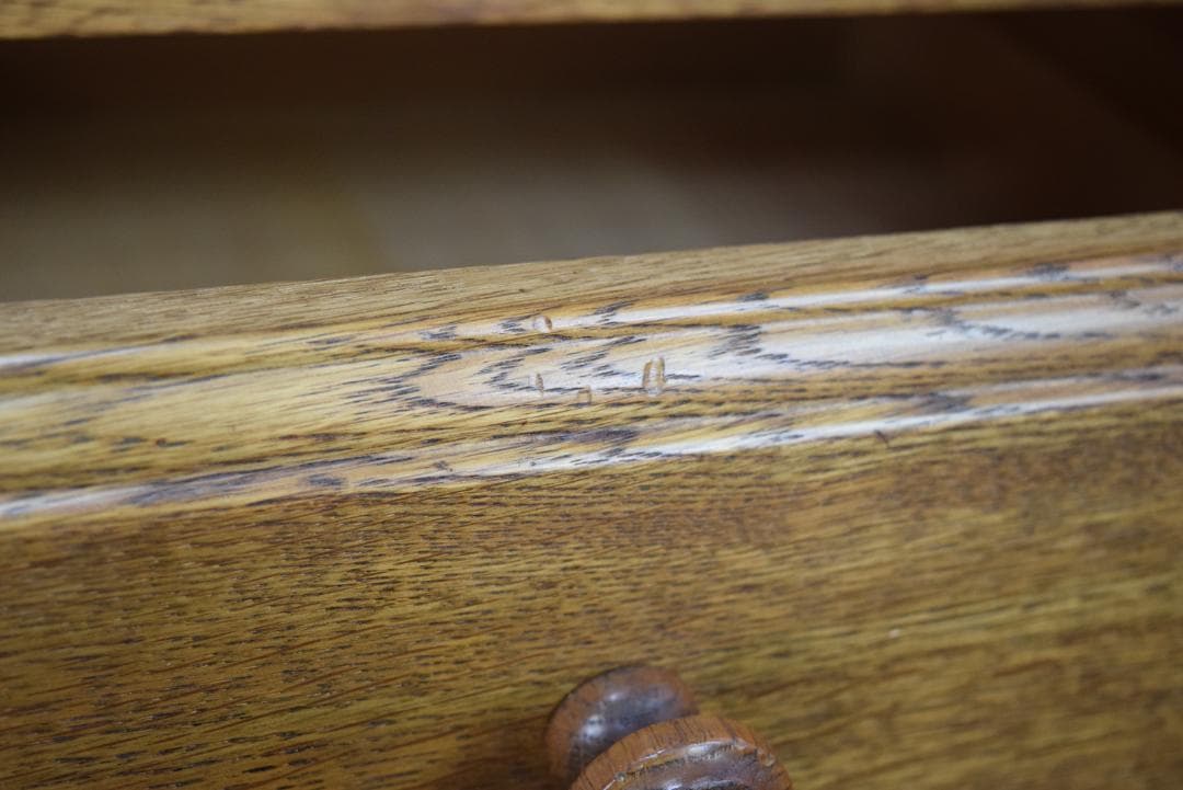 北海道旭川家具 和光 北海民芸 ライティングビューロー/デスク ナラ材