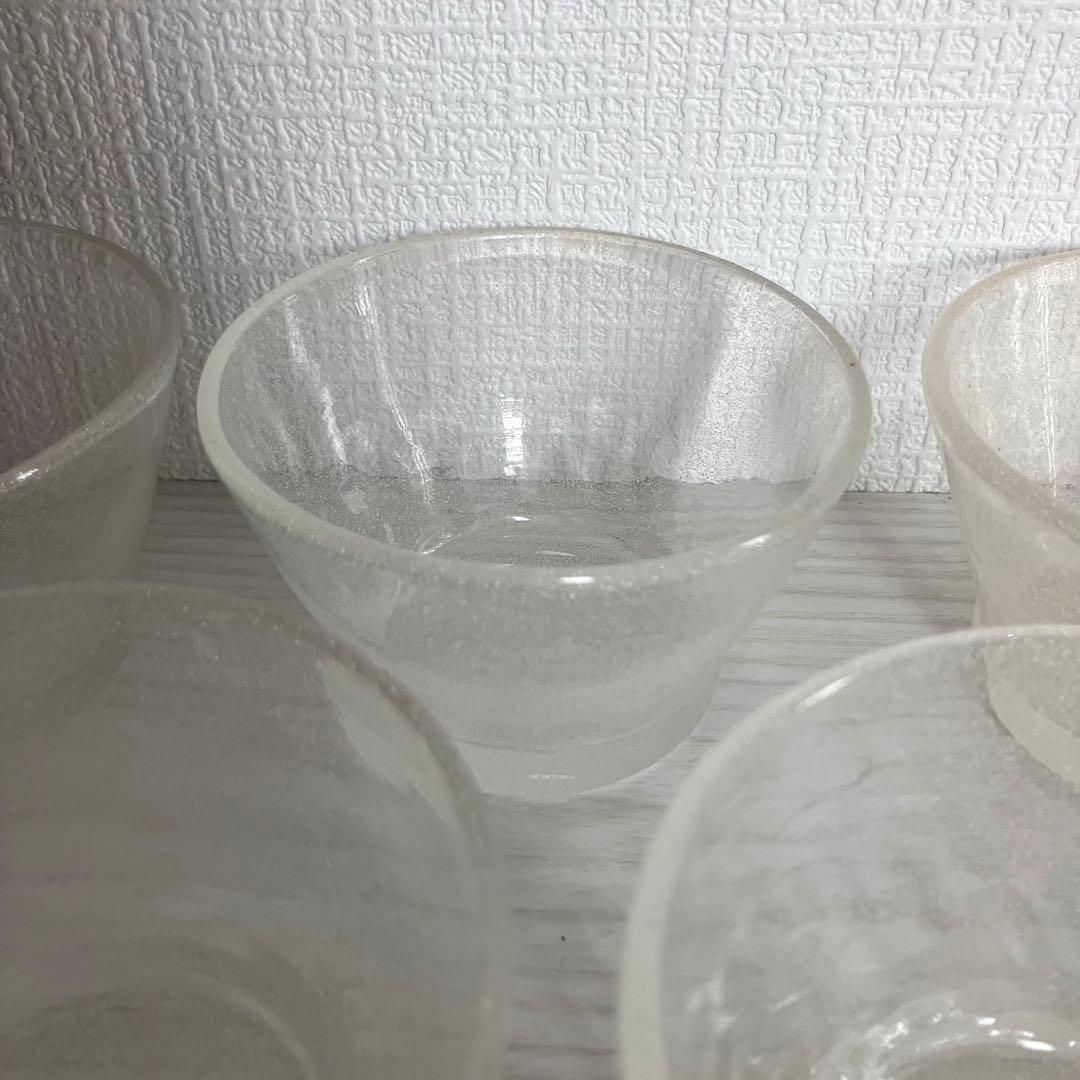 N*o様 39【倉敷ガラス】小谷眞三 白泡小鉢6点セット