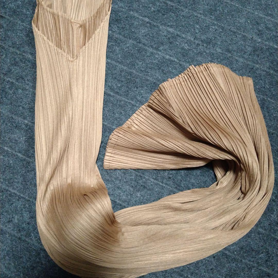 プリーツプリーズキャメルワンピ風チュニックサイズ3