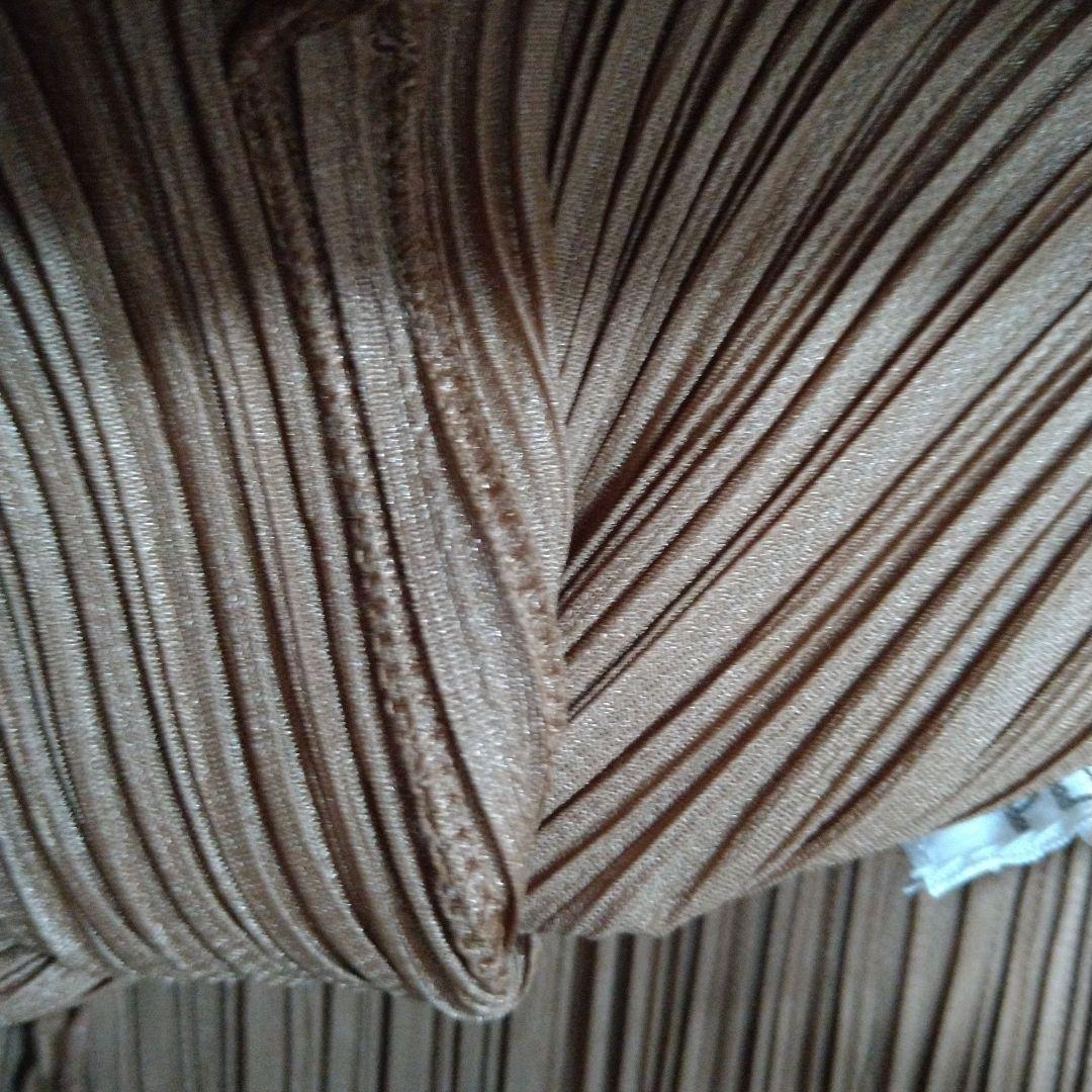 プリーツプリーズキャメルワンピ風チュニックサイズ3