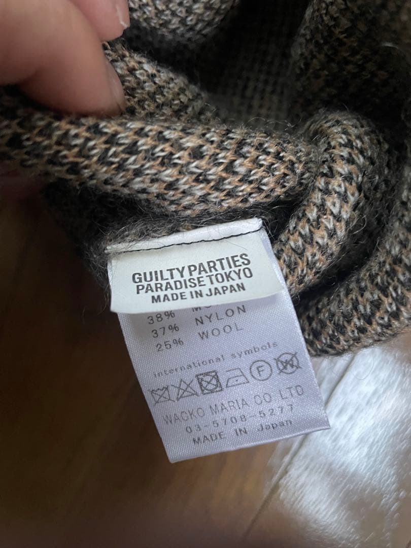 WACKO MARIA レオパードモヘアニット