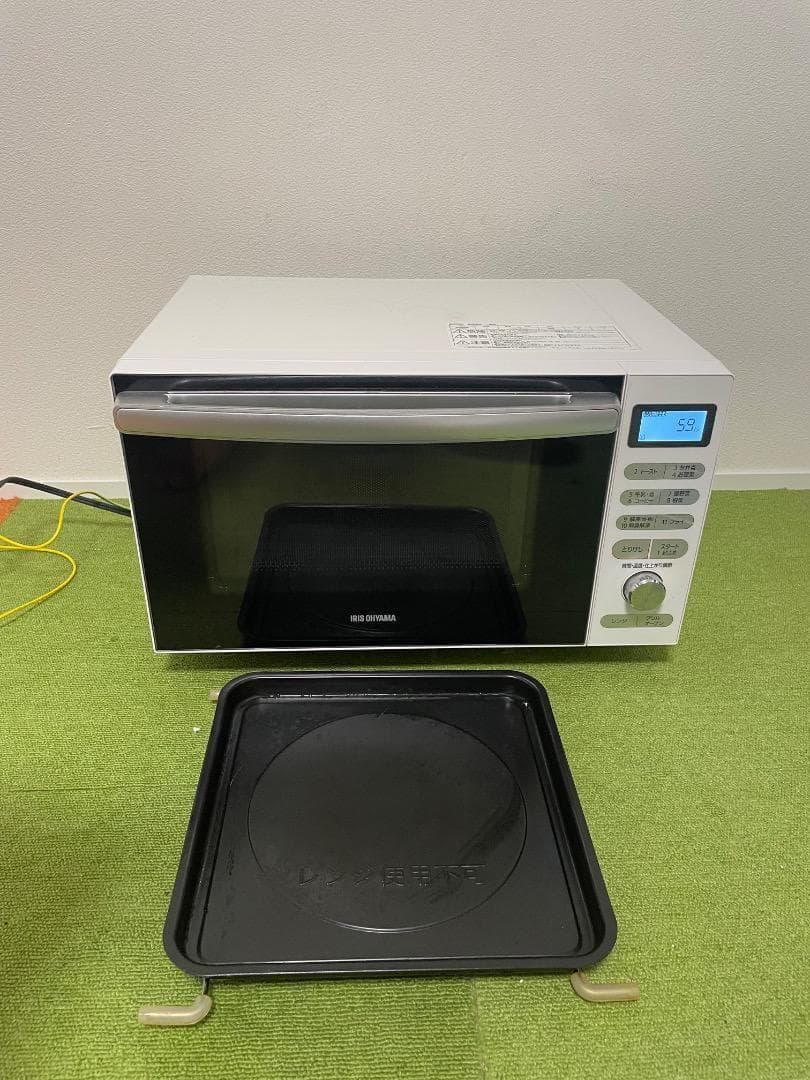 アイリスオーヤマ オーブンレンジ 2019年製 電子レンジ フラットテーブル