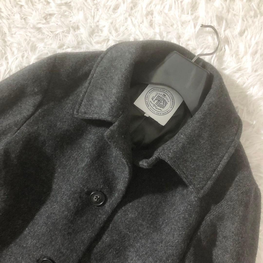 美品 ジェイプレス 24AWショートビーバー ステンカラー コート Aライン