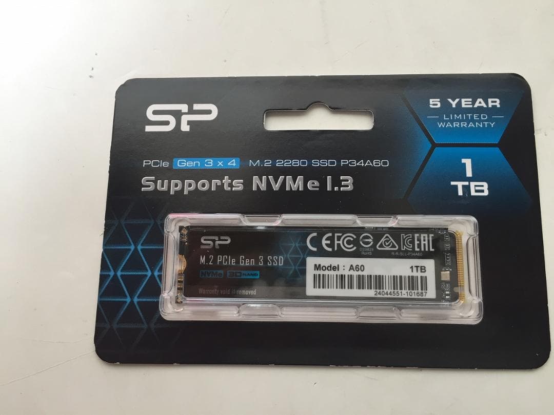 SP M.2 PCle Gen 3×4 1TB SSD NVMe 1.3