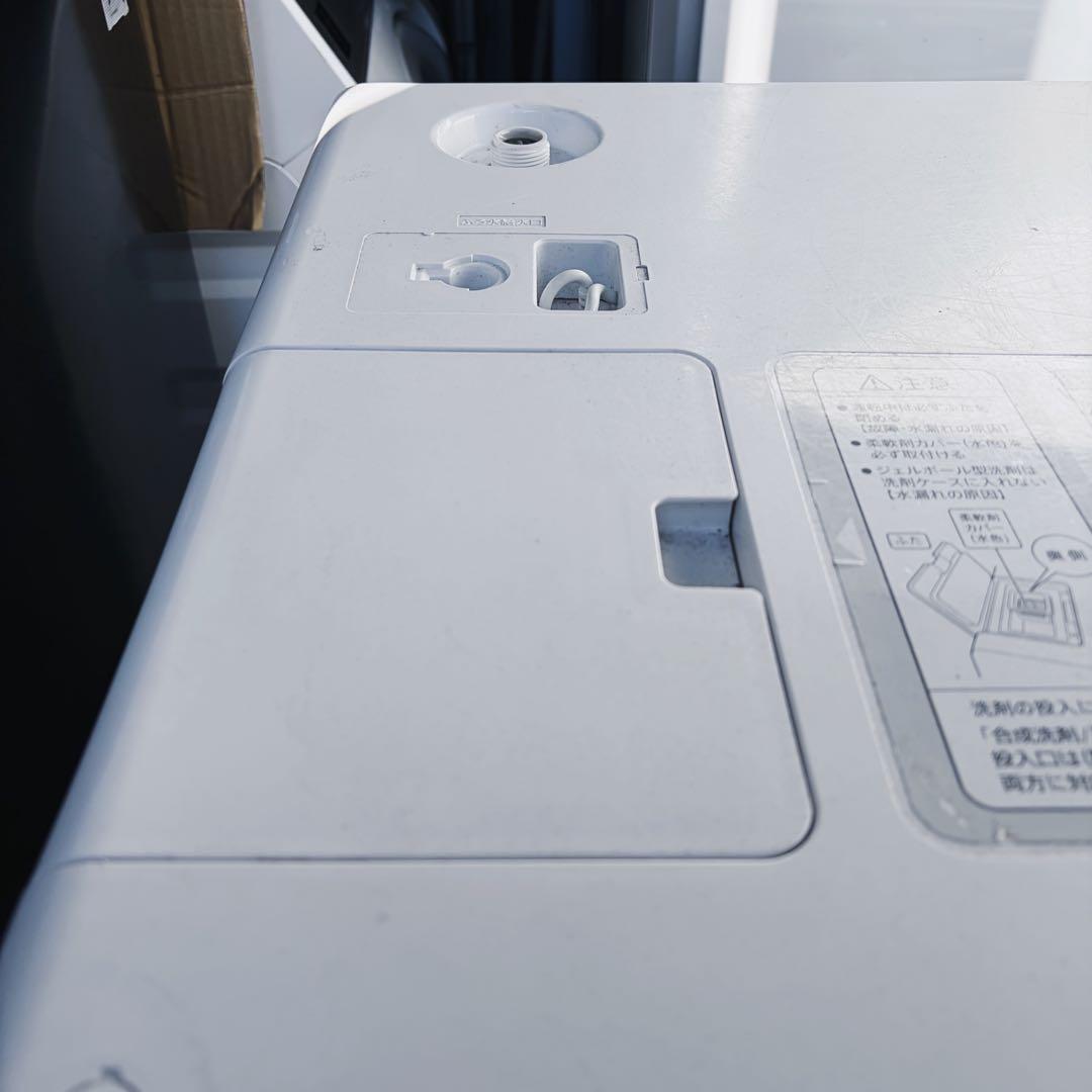 85運搬取付無料！シルバー純正SHARP右開きドラム式乾燥洗濯機！完動品超美品！