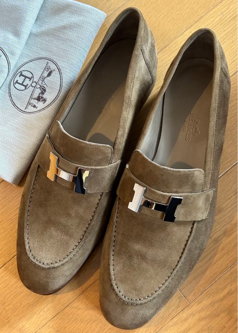 エルメス✨新品未使用✨超美品✨モカシン‌ パリ スエード 26.5cm