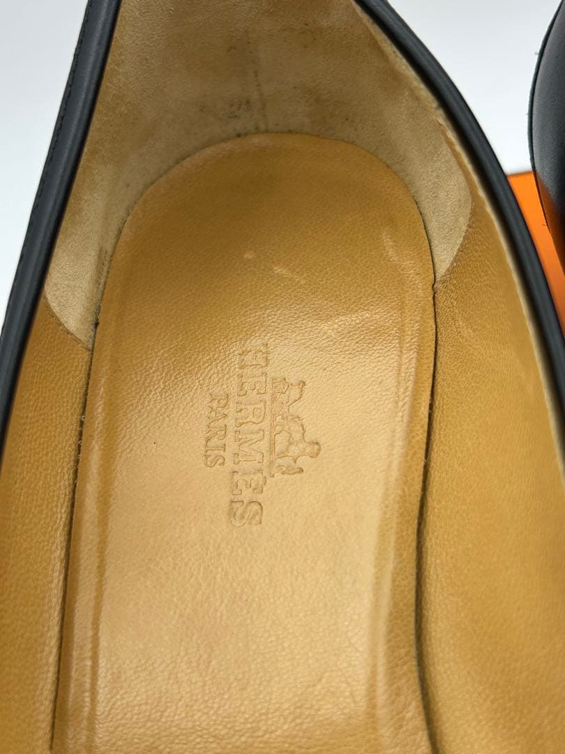 極美品 HERMES エルメス ケリーパンプス スクエアトゥ 23.5cm