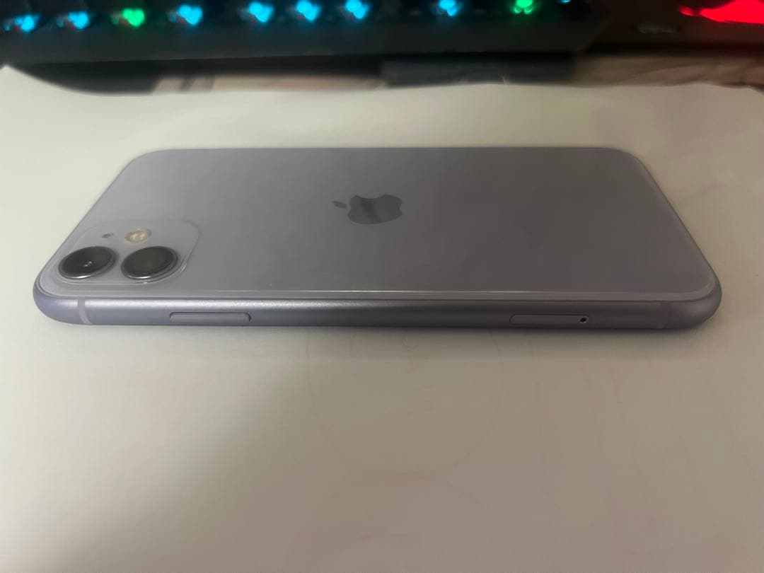 iPhone 11 128GB パープル SIMフリー 動作確認済 美品