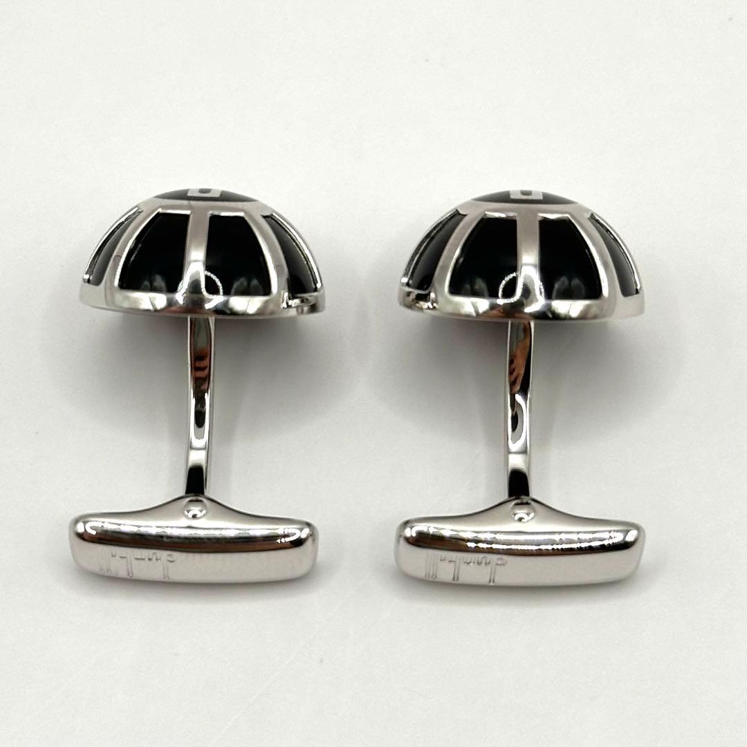 【未使用・希少】ダンヒル カフリンクス カフス dロゴ シルバーカラー