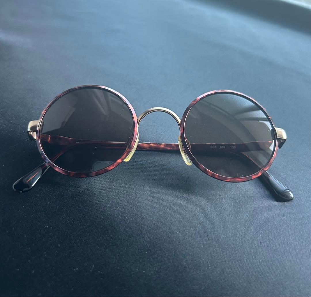 Emporio Armani サングラス 丸型 べっ甲 ゴールドブリッジ