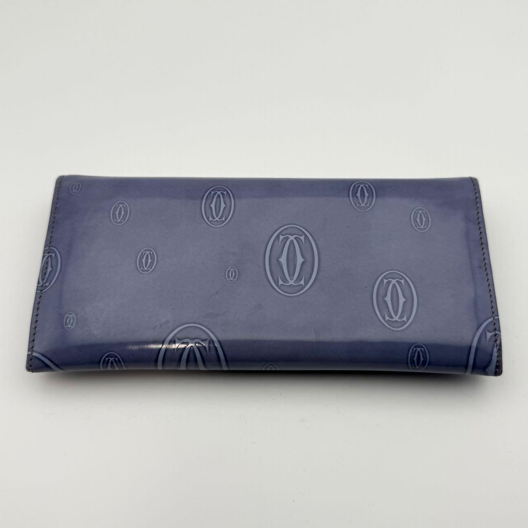 日本限定カラー✨カルティエ ハッピーバースデー 長財布　ライトパープル ブルー