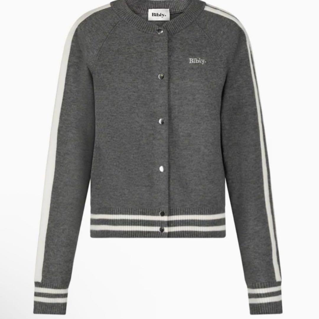 BIBIY. TRACK CARDIGAN グレー