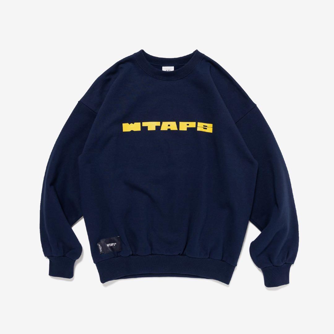 ネイビー　WTAPS BRICK / SWEATER / COTTON