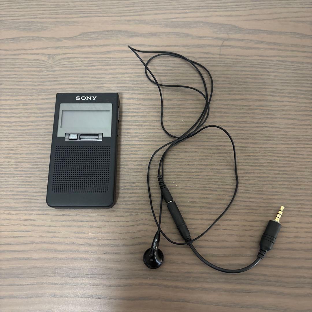 美品☆SONY FM/AMラジオ XDR-63TV 動作品　アンテナケーブル付き