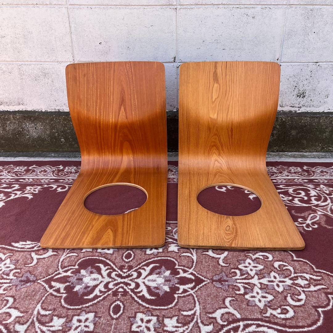 Tendo 天童木工 ◾️2点セット 座椅子 プライウッド 藤森健次 和モダン D