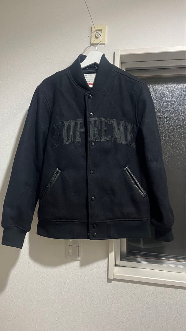 即完売モデル　シュプリーム　アーチロゴ　スタジャン　バーシティジャケット　S