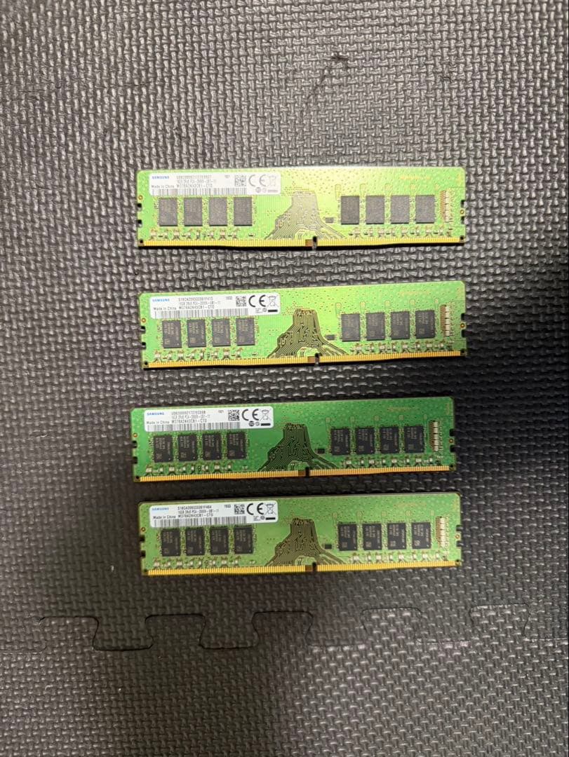 DDR4メモリ 16GB x4 2666MHz（64GB）