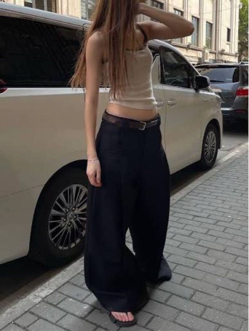 Fax Copy Express ブラック ワイドパンツ