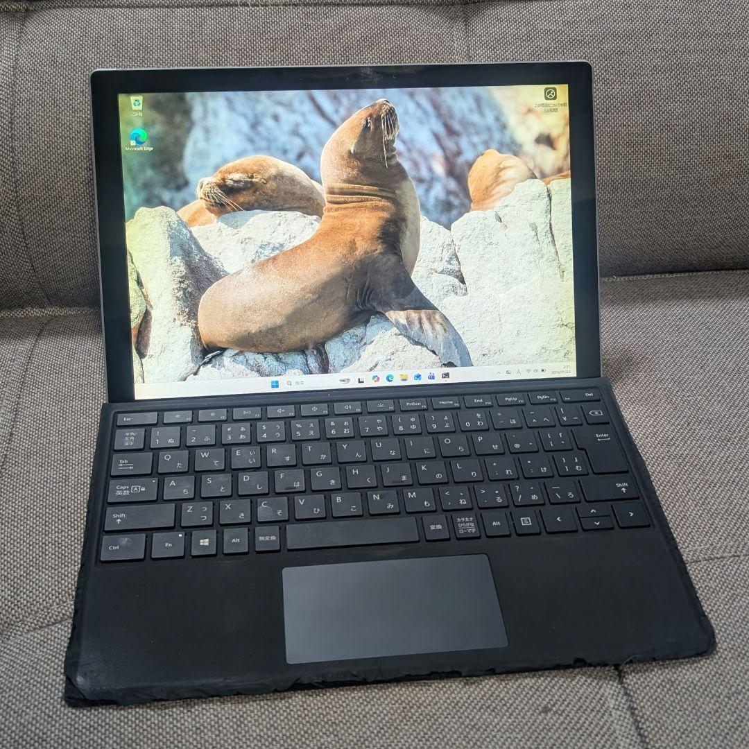 訳ありSurface Pro 7 i3 4GB 128GBタイプカバー付きa