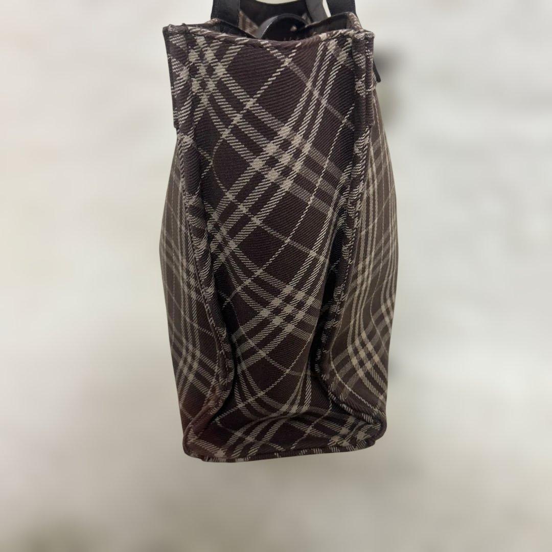 極美品✨バーバリーブルーレーベル トートバッグ ノバチェック ブラウン