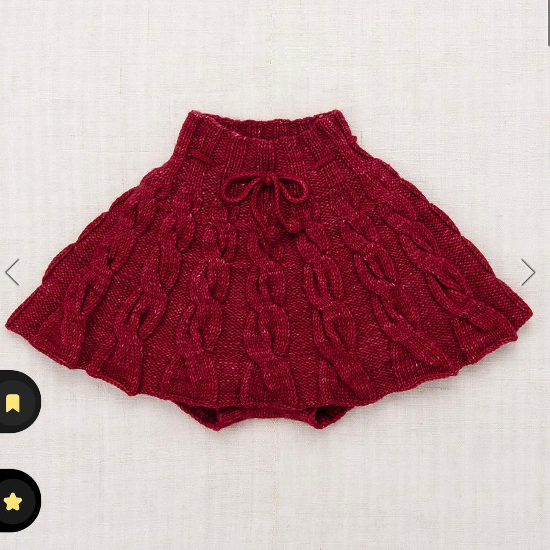 【新品タグ付】misha&puff 2y cable skating skirt
