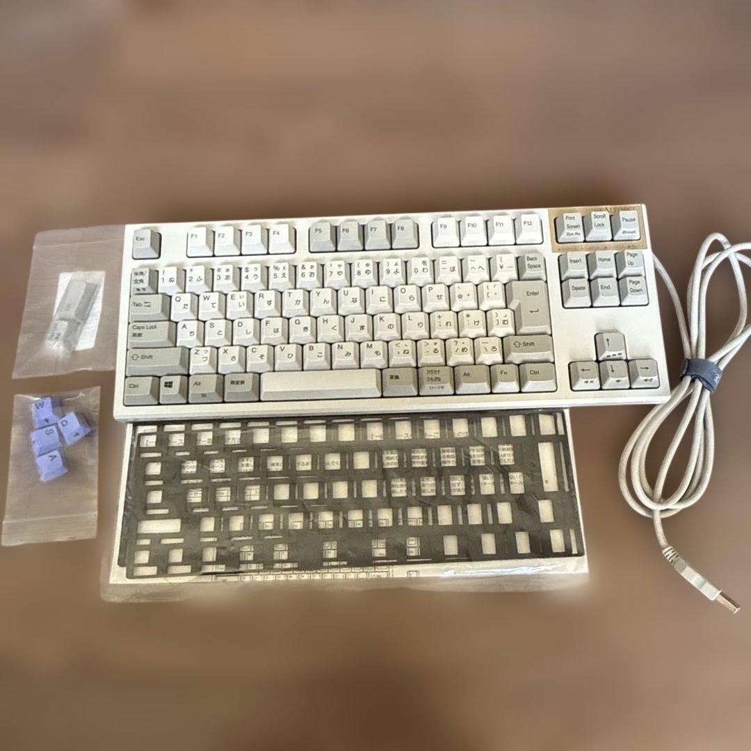東プレ 静電容量無接点 有線キーボード R2TLSA-JP3-IV