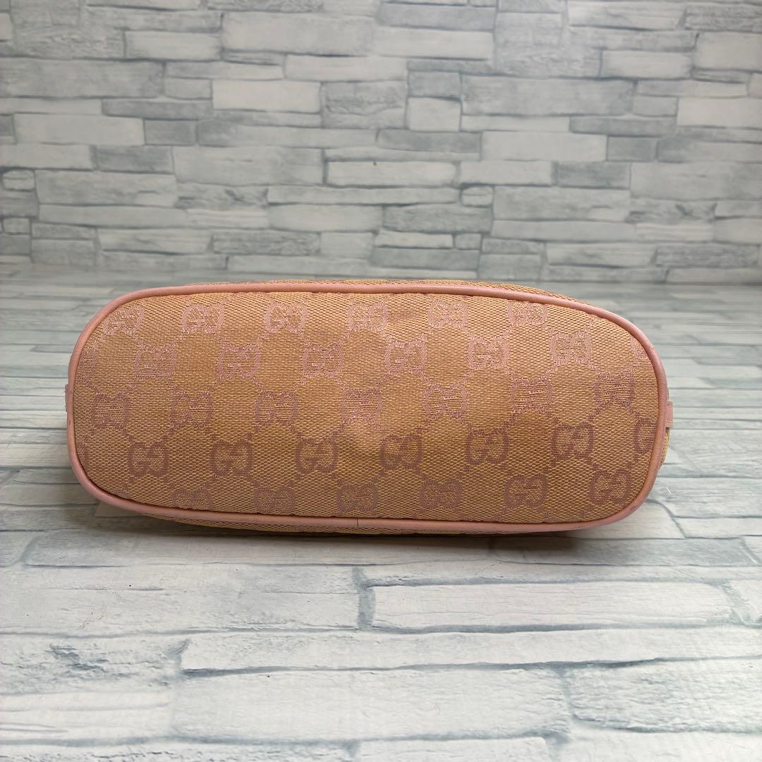 130 GUCCI グッチ　ミニハンドバッグ　キャンバス　ショルダーバッグ　m4