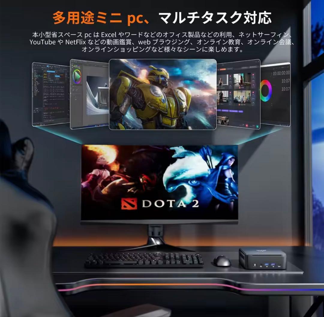 新品未開封NIPOGI ミニpc AMD Ryzen 5 7430U