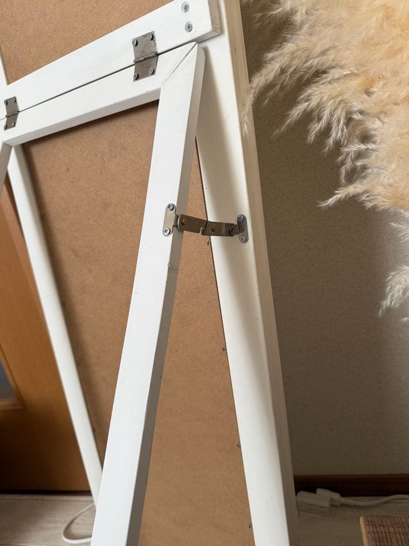 【美品】シャビーシック アンティーク調 スタンドミラー 全身鏡