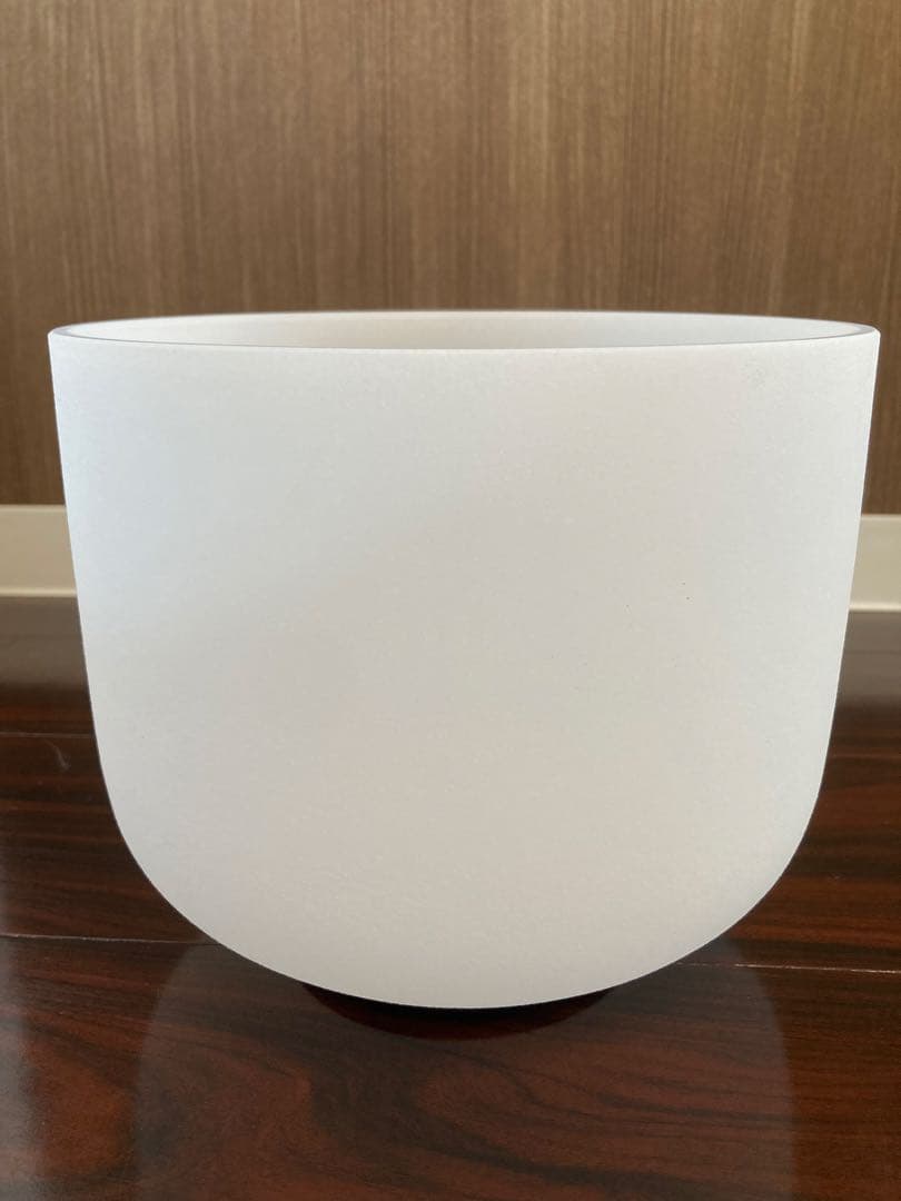 【新品・美品】クリスタルボウル8インチ音階C フロスト