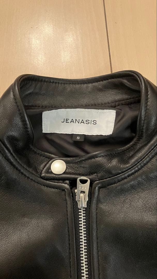 JEANASIS ブラック シングルライダース Sリアルレザー2024年モデル