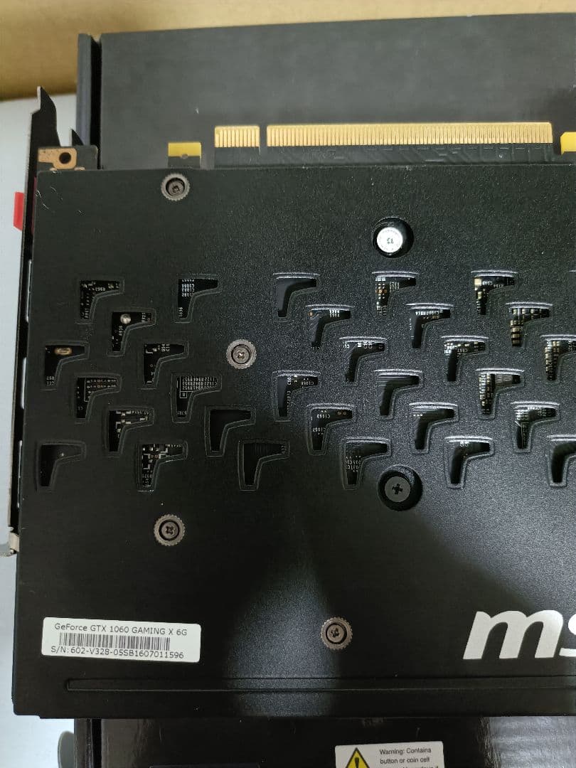 MSI GeForce GTX 1060 GAMING X グラフィックボード