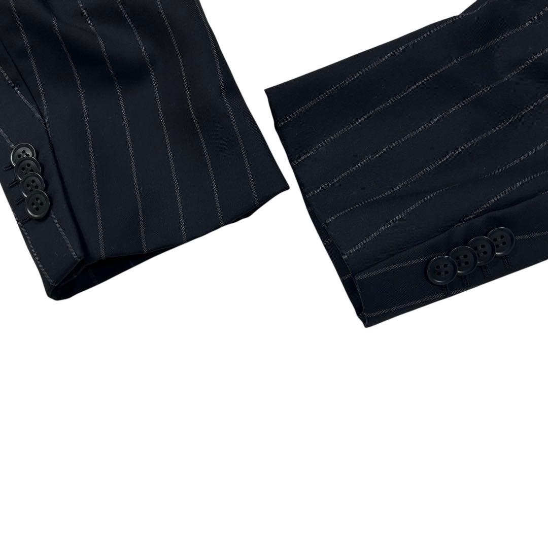 美品 イタリー製 GIORGIO ARMANI シングルジャケット ストライプ柄