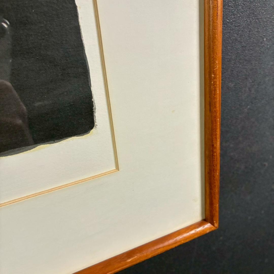 ベルナール・カトラン「レモン籠のある小さい静物」リトグラフ 直筆サイン入 額装