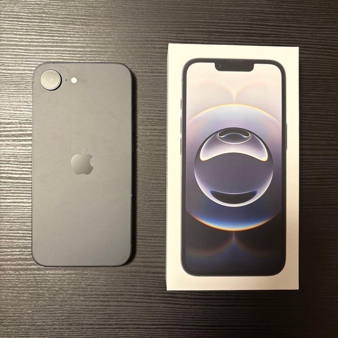 iPhone16e 本体 128GB フィルムカバー付き ブラック