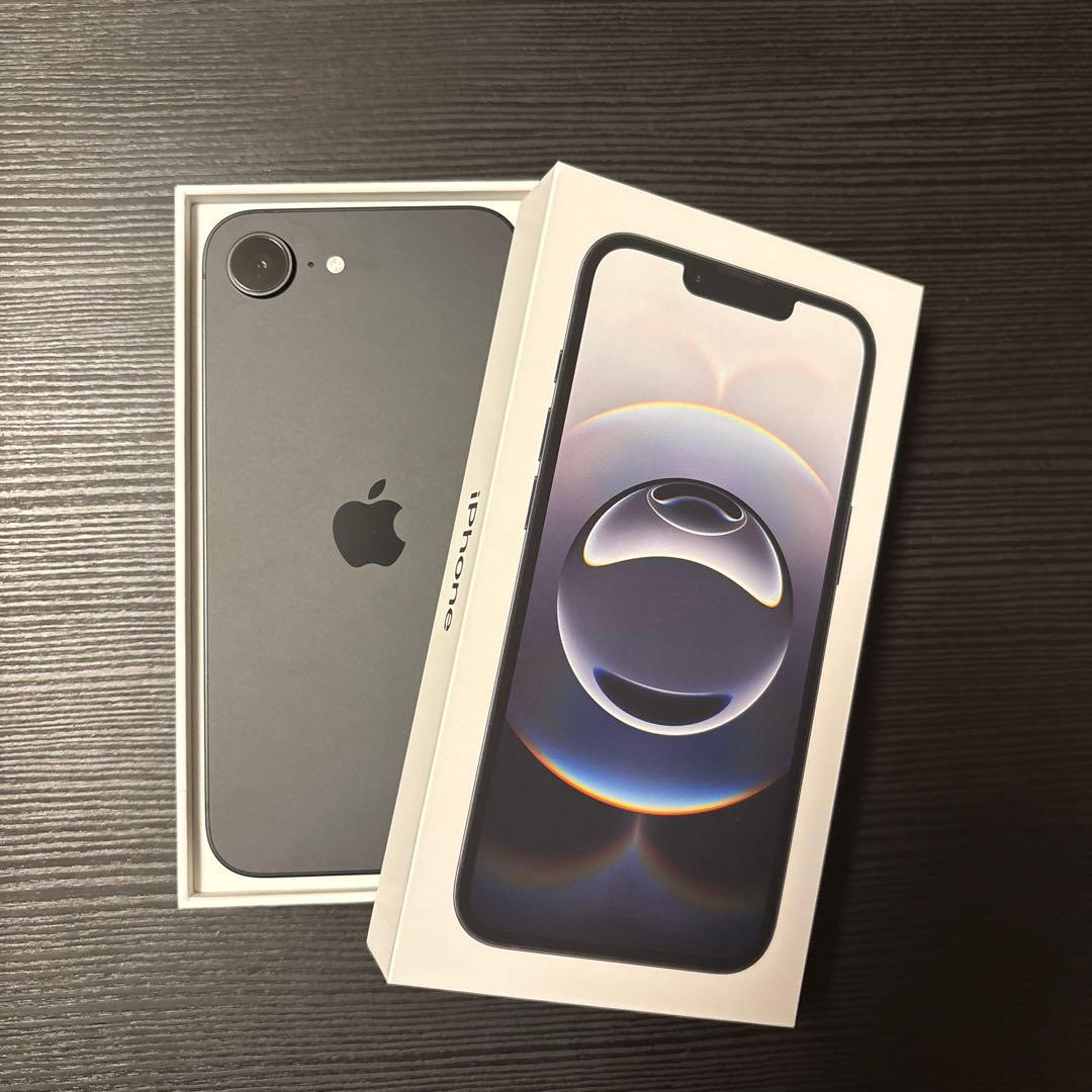 iPhone16e 本体 128GB フィルムカバー付き ブラック