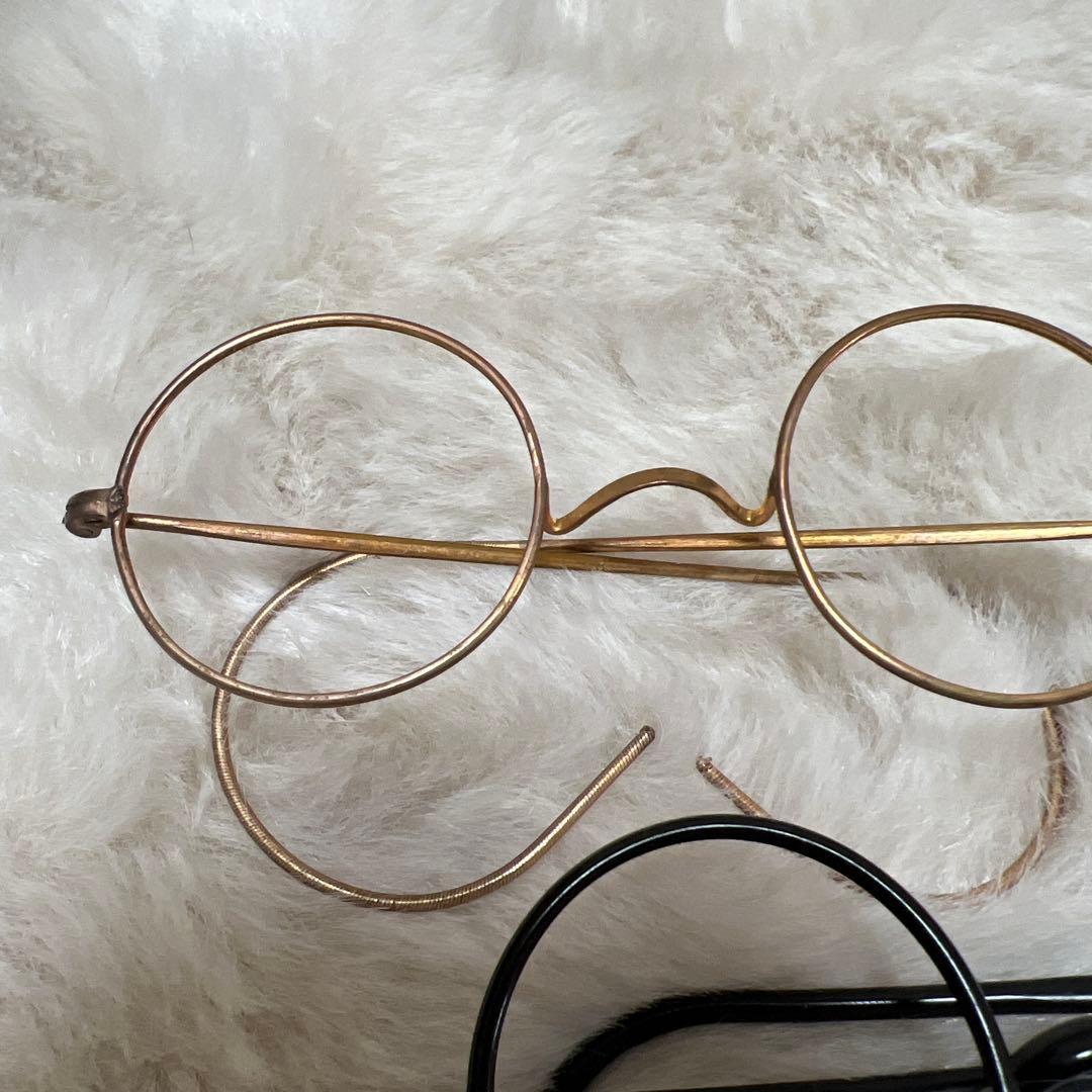 アンティーク メガネ 一山 セル巻き 当時物 2本セット