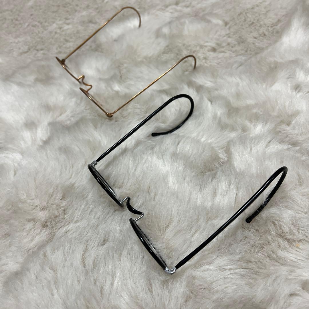 アンティーク メガネ 一山 セル巻き 当時物 2本セット