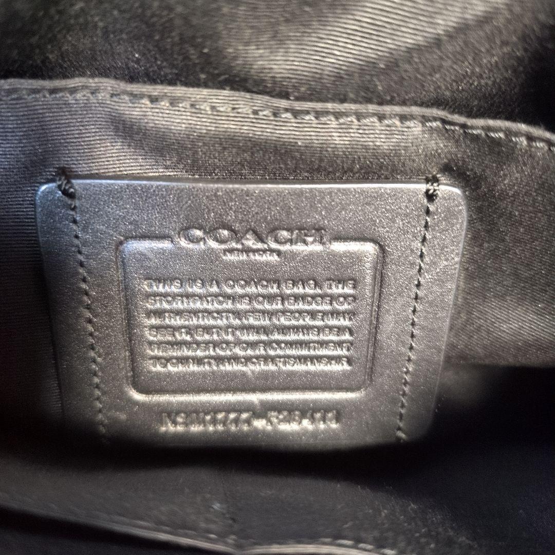 COACH ショルダーバッグ ブラック ブルー チェック