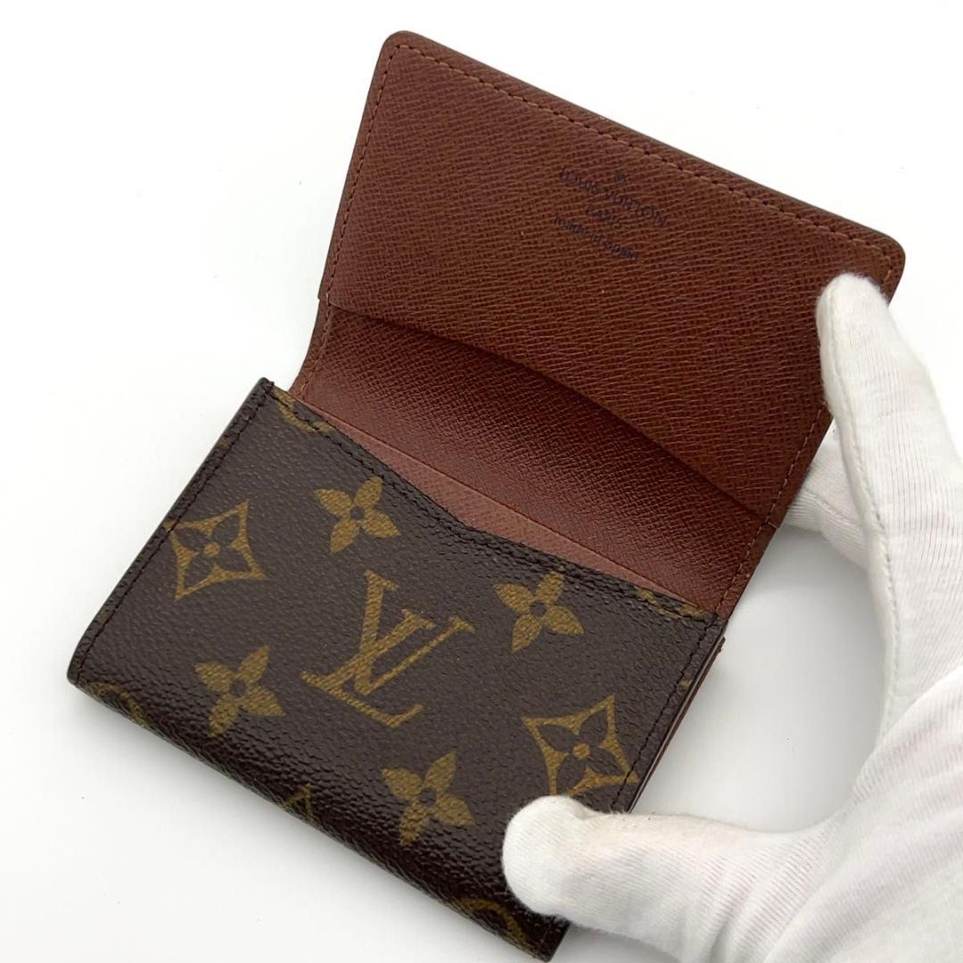 ルイヴィトン モノグラム 名刺入れ カードケース ブラウン 男女兼用