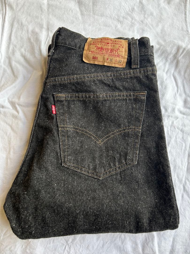 90s USA製 先染め ブラック LEVI'S 501 W31