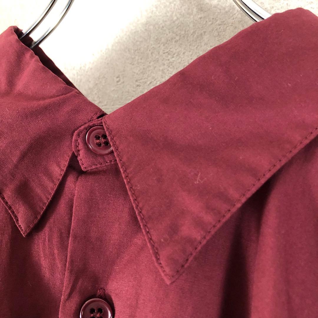 LIMI feu リミフゥ 2018AW ボリュームフレアブラウス ボルドー