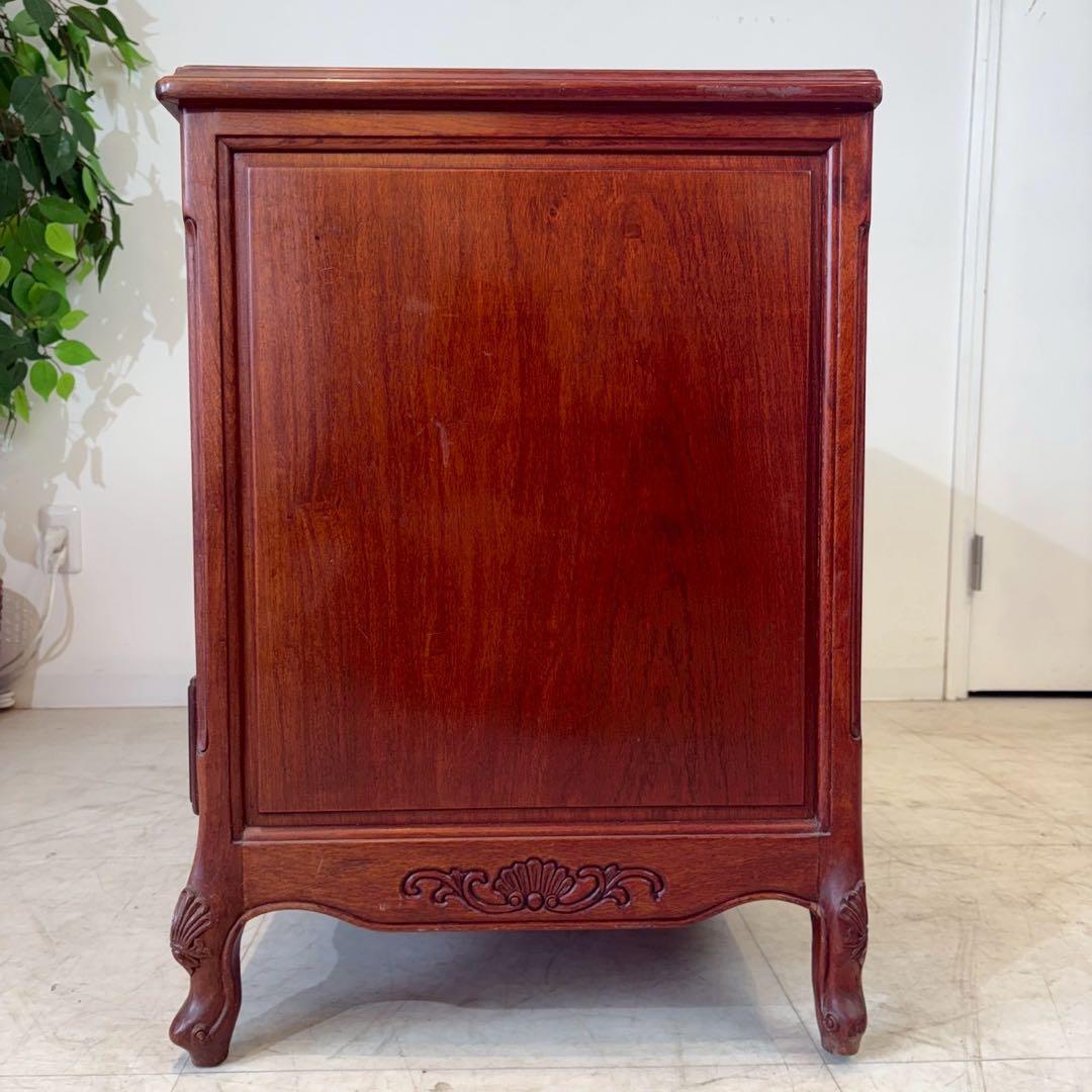 アジアンヴィンテージ　唐木家具　猫脚　4段チェスト