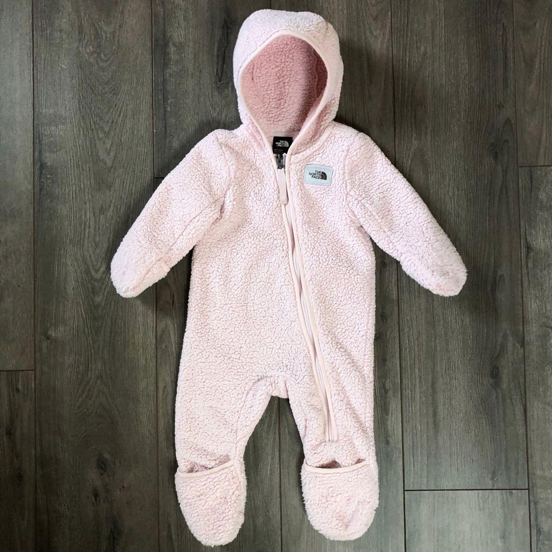 THE NORTH FACE フリースカバーオール 3-6ヶ月　ライトピンク