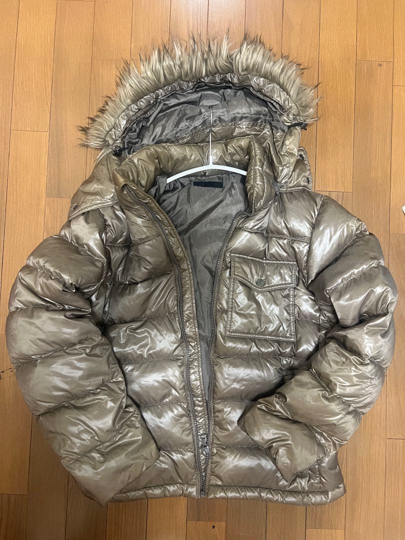 y2k 00s old uniqloファー ダウンジャケット お兄 平成