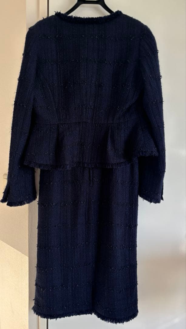 CELFORD セルフォード　ツィード　ワンピース　スーツ　セットアップ　紺