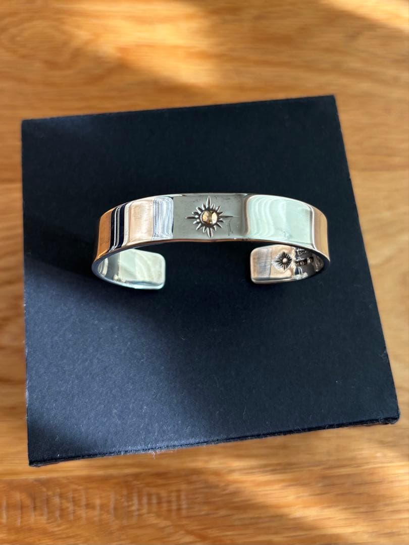 アリゾナフリーダム　k18 シルバー　バングル　太陽神